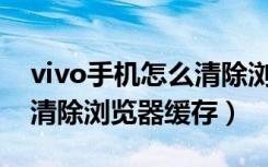 vivo手机怎么清除浏览器缓存（vivoz5怎么清除浏览器缓存）