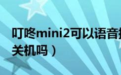 叮咚mini2可以语音控制吗（叮咚mini2可以关机吗）