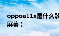 oppoa11x是什么散热（oppoA11x是什么屏幕）