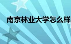 南京林业大学怎么样 南京林业大学好不好