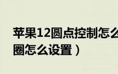 苹果12圆点控制怎么设置的（苹果12辅助圆圈怎么设置）