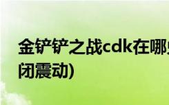 金铲铲之战cdk在哪兑换 (金铲铲之战怎么关闭震动)