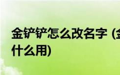 金铲铲怎么改名字 (金铲铲之战的蓝色宝石有什么用)