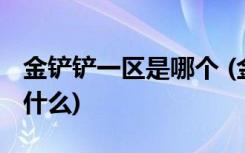 金铲铲一区是哪个 (金铲铲之战九剑士阵容是什么)