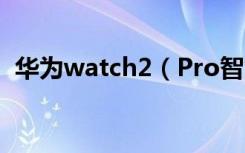 华为watch2（Pro智能手表怎么天气推送）