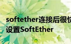 softether连接后很快无网速 电信无公网如何设置SoftEther