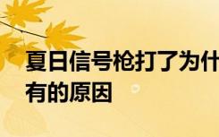 夏日信号枪打了为什么没有 夏日打信号枪没有的原因