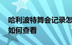 哈利波特舞会记录怎么看 哈利波特舞会记录如何查看