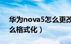 华为nova5怎么更改ip地址（华为nova5怎么格式化）