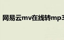 网易云mv在线转mp3（网易云mv在哪看?）