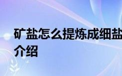 矿盐怎么提炼成细盐 矿盐提炼成细盐的过程介绍