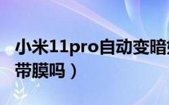 小米11pro自动变暗如何解决（小米11pro自带膜吗）