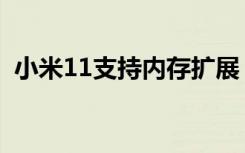 小米11支持内存扩展（小米11支持防水吗）