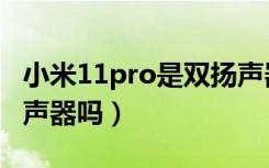 小米11pro是双扬声器吗（小米11pro是双扬声器吗）