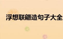 浮想联翩造句子大全三年级 浮想联翩造句