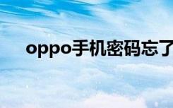 oppo手机密码忘了怎么解锁（OPPO）