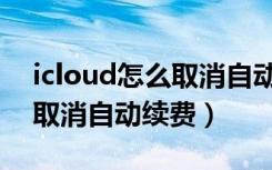 icloud怎么取消自动续费订阅（icloud怎么取消自动续费）