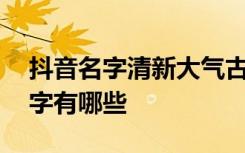 抖音名字清新大气古诗词 抖音清新大气的名字有哪些