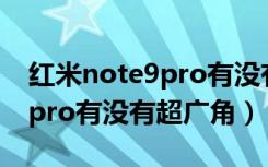 红米note9pro有没有人脸识别（红米note9pro有没有超广角）