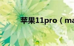 苹果11pro（max如何关机重启）