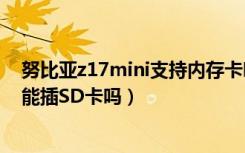 努比亚z17mini支持内存卡吗（努比亚Z17支持双卡双待吗能插SD卡吗）