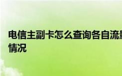 电信主副卡怎么查询各自流量 电信怎么查看主副卡流量使用情况