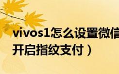 vivos1怎么设置微信指纹（vivoS1微信怎么开启指纹支付）