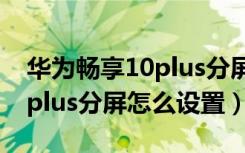 华为畅享10plus分屏怎么设置（华为畅享10plus分屏怎么设置）