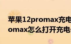 苹果12promax充电要怎么保护（苹果13promax怎么打开充电保护）