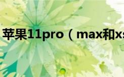 苹果11pro（max和xsmax屏幕大小一样吗）