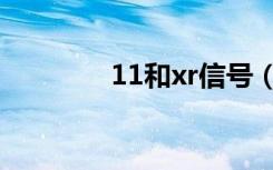 11和xr信号（11和xr区别）