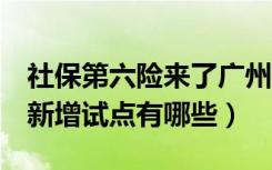 社保第六险来了广州已试点1年（社保第六险新增试点有哪些）