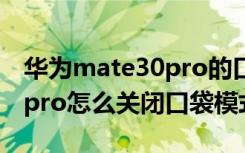 华为mate30pro的口袋模式在哪里（荣耀30pro怎么关闭口袋模式）