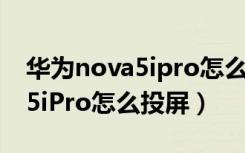 华为nova5ipro怎么看电池寿命（华为nova5iPro怎么投屏）