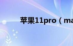 苹果11pro（max刘海怎么去掉）