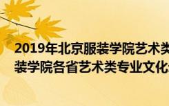 2019年北京服装学院艺术类本科录取分数线（2022北京服装学院各省艺术类专业文化录取分数线是多少）