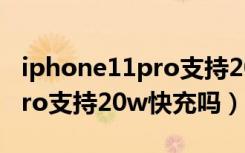 iphone11pro支持20w快充吗（iphone11pro支持20w快充吗）