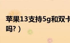 苹果13支持5g和双卡吗（苹果13支持5g网络吗?）