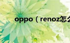 oppo（renoz怎么开启防误触模式）