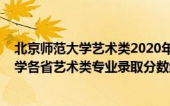 北京师范大学艺术类2020年录取分数线（2022北京师范大学各省艺术类专业录取分数线是多少）