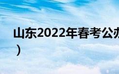 山东2022年春考公办本科学校（有什么院校）