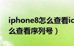 iphone8怎么查看icloud照片（iphone8怎么查看序列号）