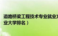 道路桥梁工程技术专业就业方向（2022道路桥梁工程技术专业大学排名）