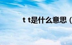 t t是什么意思（t t是什么意思）