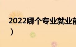 2022哪个专业就业前景好（学什么好找工作）