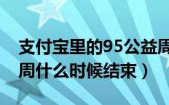 支付宝里的95公益周是什么（支付宝95公益周什么时候结束）