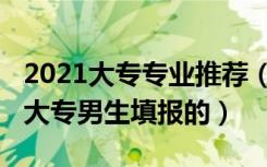 2021大专专业推荐（2022有哪些专业是适合大专男生填报的）