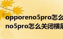 opporeno5pro怎么关闭返回震动（opporeno5pro怎么关闭横屏）