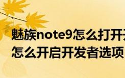 魅族note9怎么打开开发者选项（魅族note8怎么开启开发者选项）