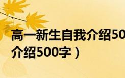 高一新生自我介绍500字男生（高一新生自我介绍500字）